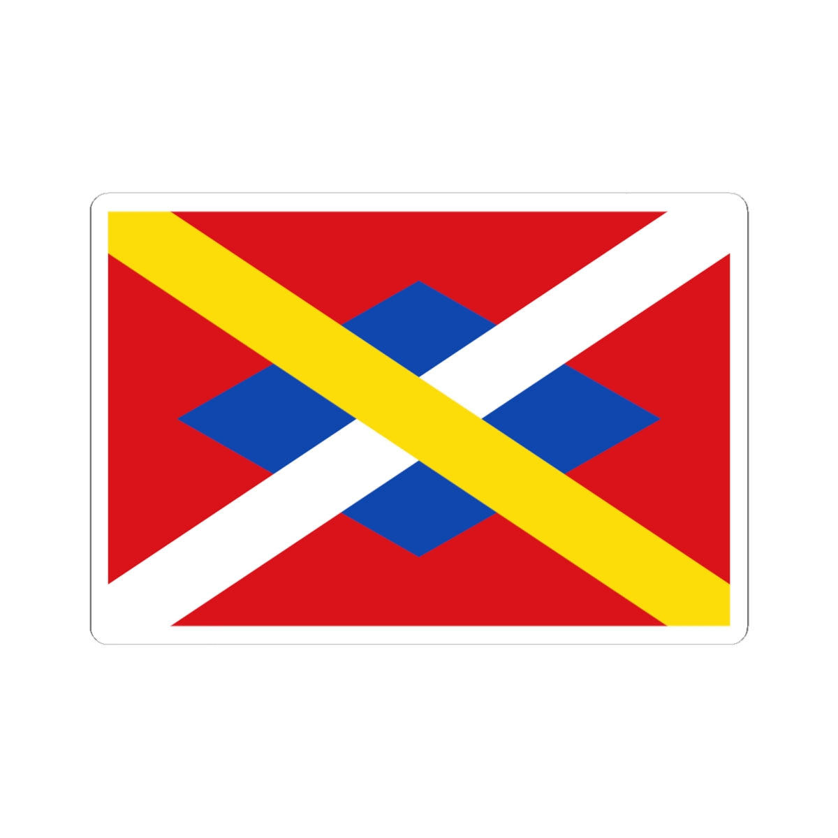 Bandera dAlbanya (Spain) STICKER Vinyl Kiss-Cut Decal