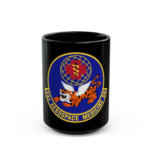 23d Aerospace Medicine Squadron (U.S. Air Force) Black Coffee Mug-15oz-The Sticker Space