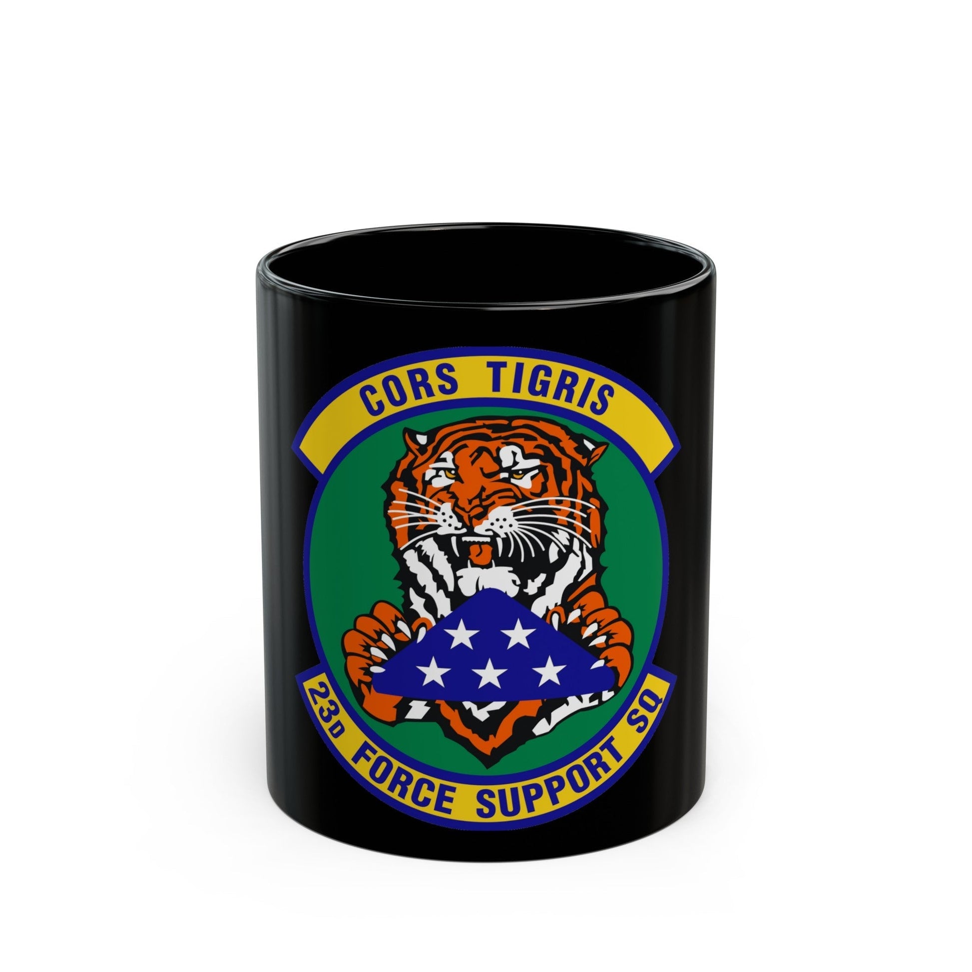 23d Force Support Squadron (U.S. Air Force) Black Coffee Mug-11oz-The Sticker Space