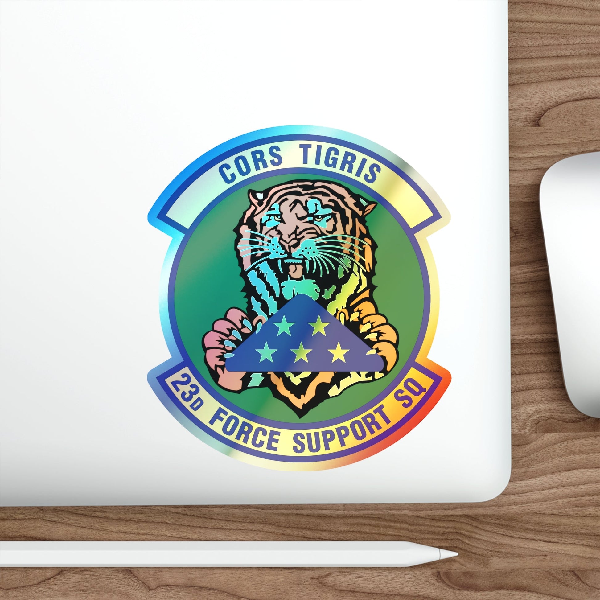 23d Force Support Squadron (U.S. Air Force) Holographic STICKER Die-Cut Vinyl Decal-The Sticker Space