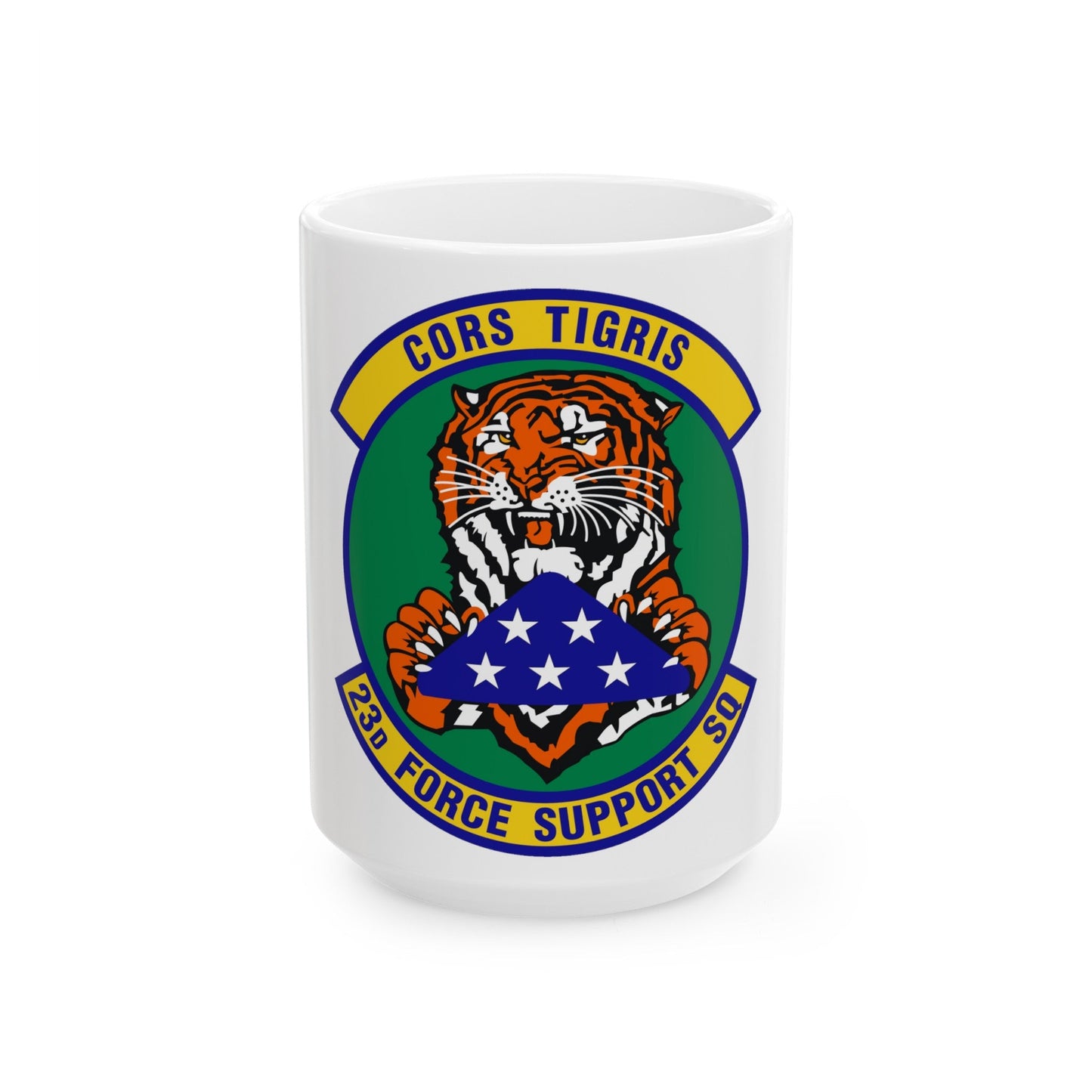 23d Force Support Squadron (U.S. Air Force) White Coffee Mug-15oz-The Sticker Space
