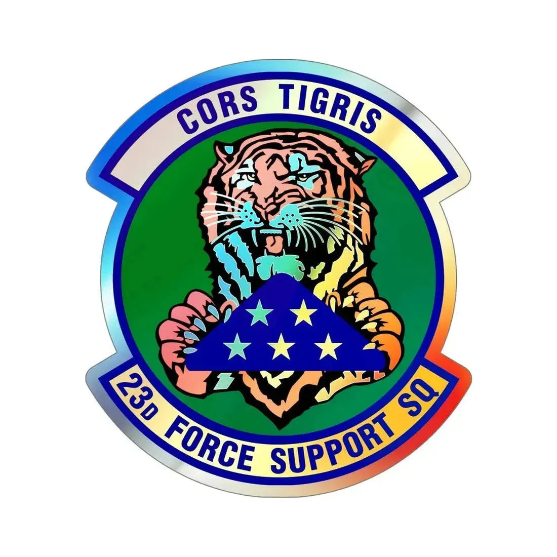 23d Force Support Squadron (U.S. Air Force) Holographic STICKER Die-Cut Vinyl Decal - The Sticker Space