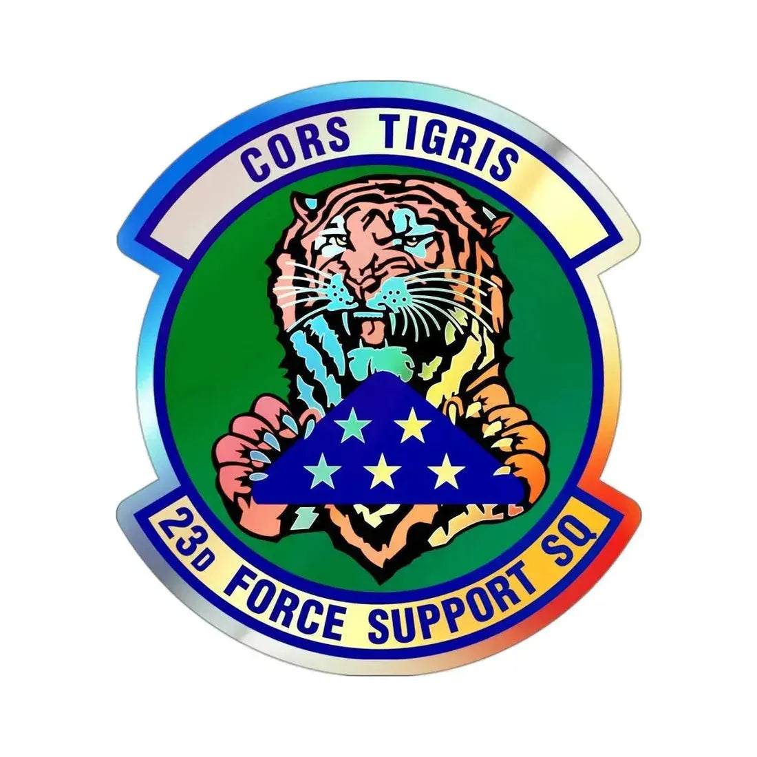 23d Force Support Squadron (U.S. Air Force) Holographic STICKER Die-Cut Vinyl Decal - The Sticker Space
