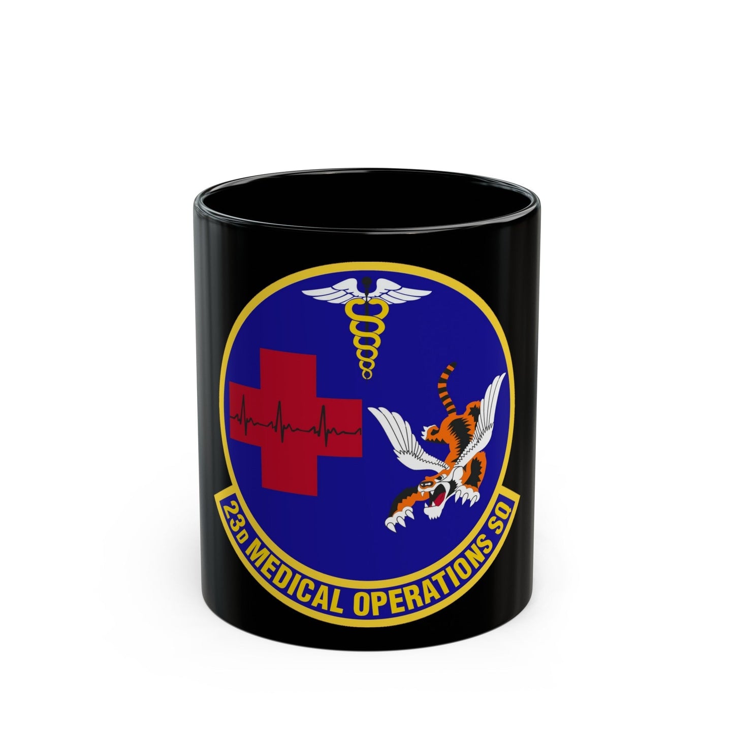 23d Medical Operations Squadron (U.S. Air Force) Black Coffee Mug-11oz-The Sticker Space