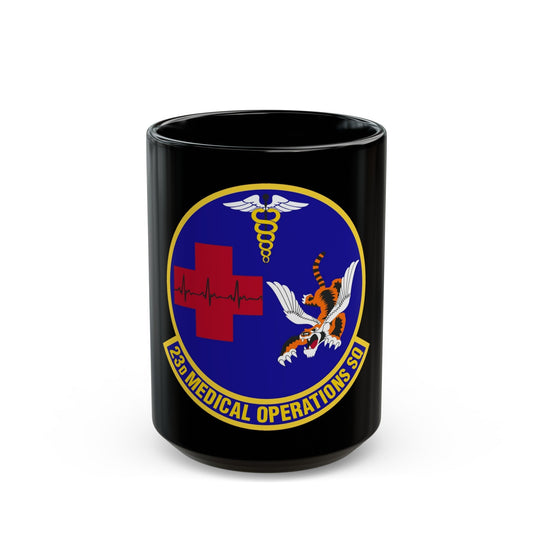 23d Medical Operations Squadron (U.S. Air Force) Black Coffee Mug-15oz-The Sticker Space