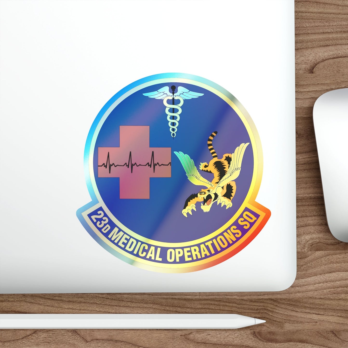 23d Medical Operations Squadron (U.S. Air Force) Holographic STICKER Die-Cut Vinyl Decal-The Sticker Space