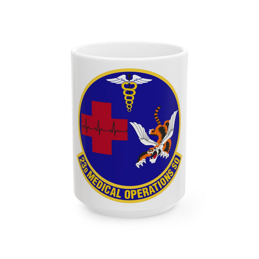 23d Medical Operations Squadron (U.S. Air Force) White Coffee Mug-15oz-The Sticker Space