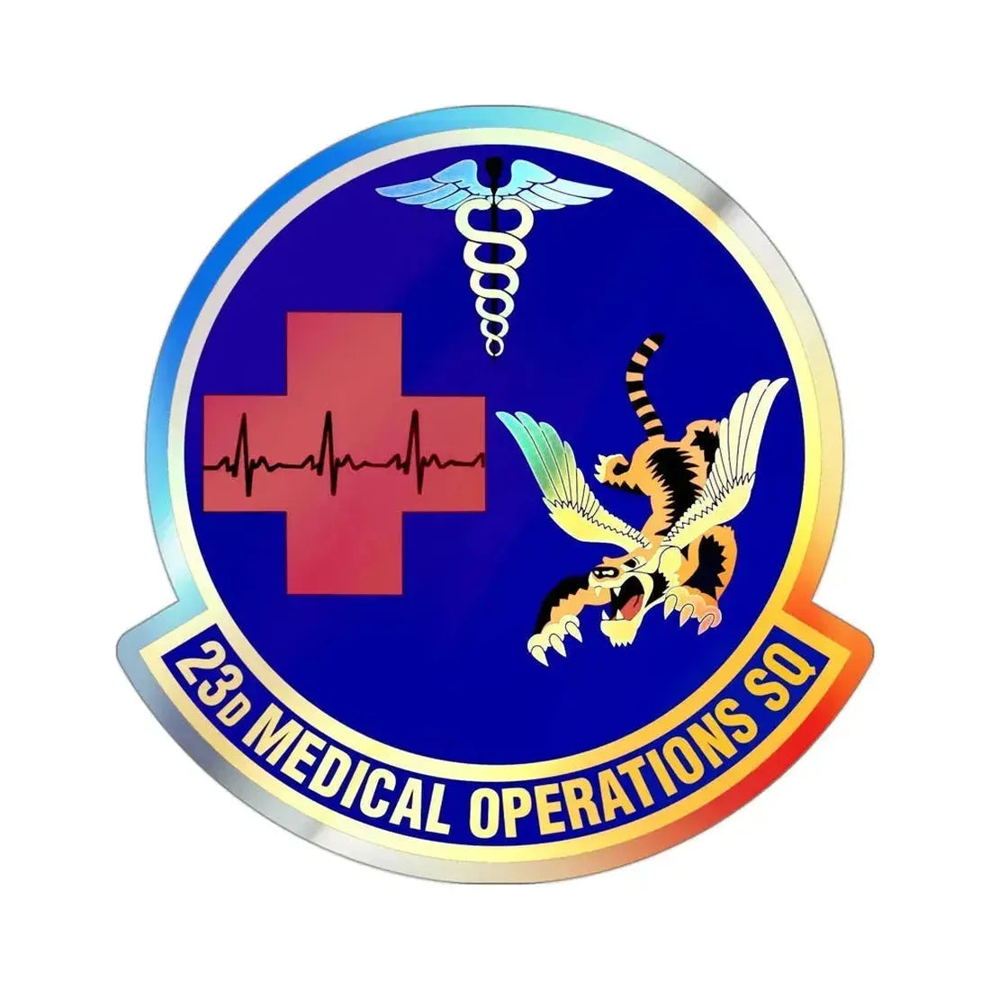 23d Medical Operations Squadron (U.S. Air Force) Holographic STICKER Die-Cut Vinyl Decal - The Sticker Space