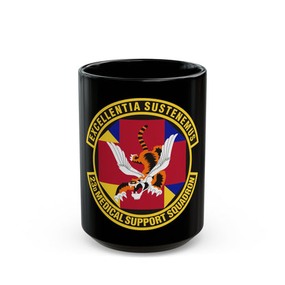 23d Medical Support Squadron (U.S. Air Force) Black Coffee Mug-15oz-The Sticker Space