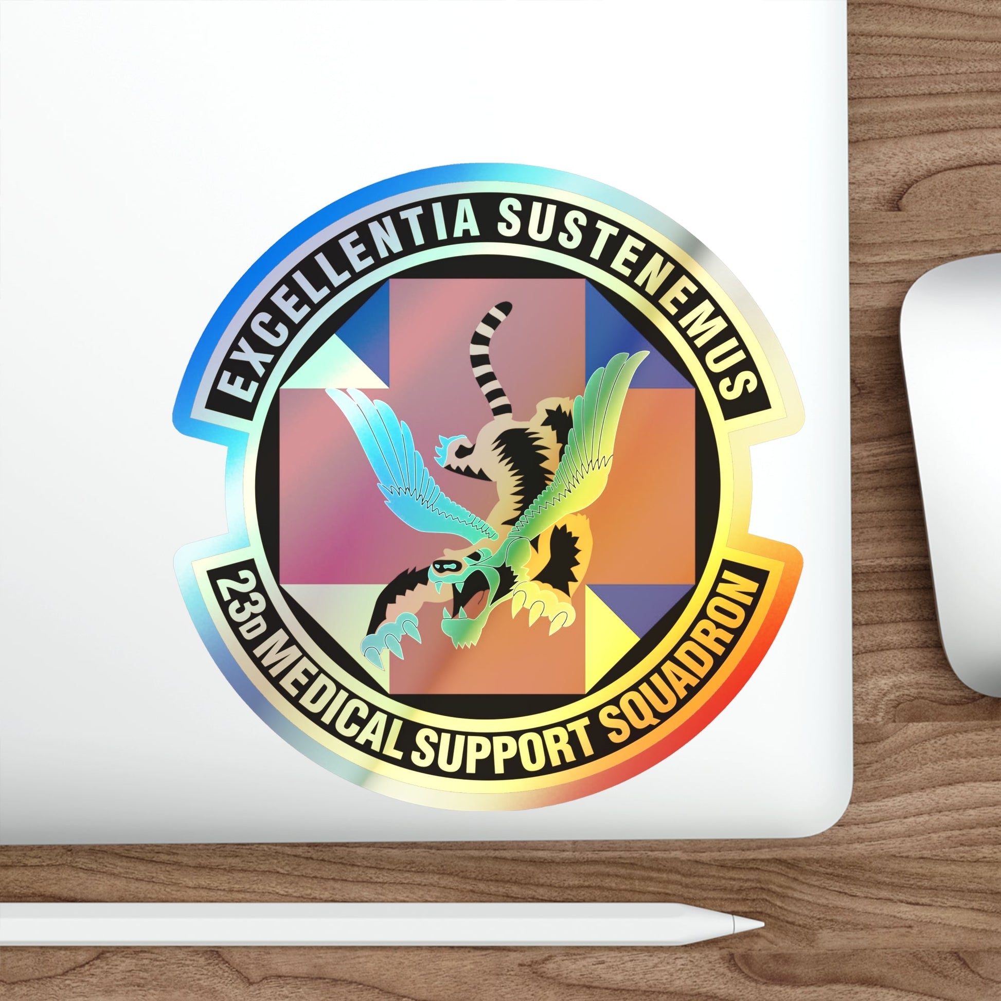 23d Medical Support Squadron (U.S. Air Force) Holographic STICKER Die-Cut Vinyl Decal-The Sticker Space