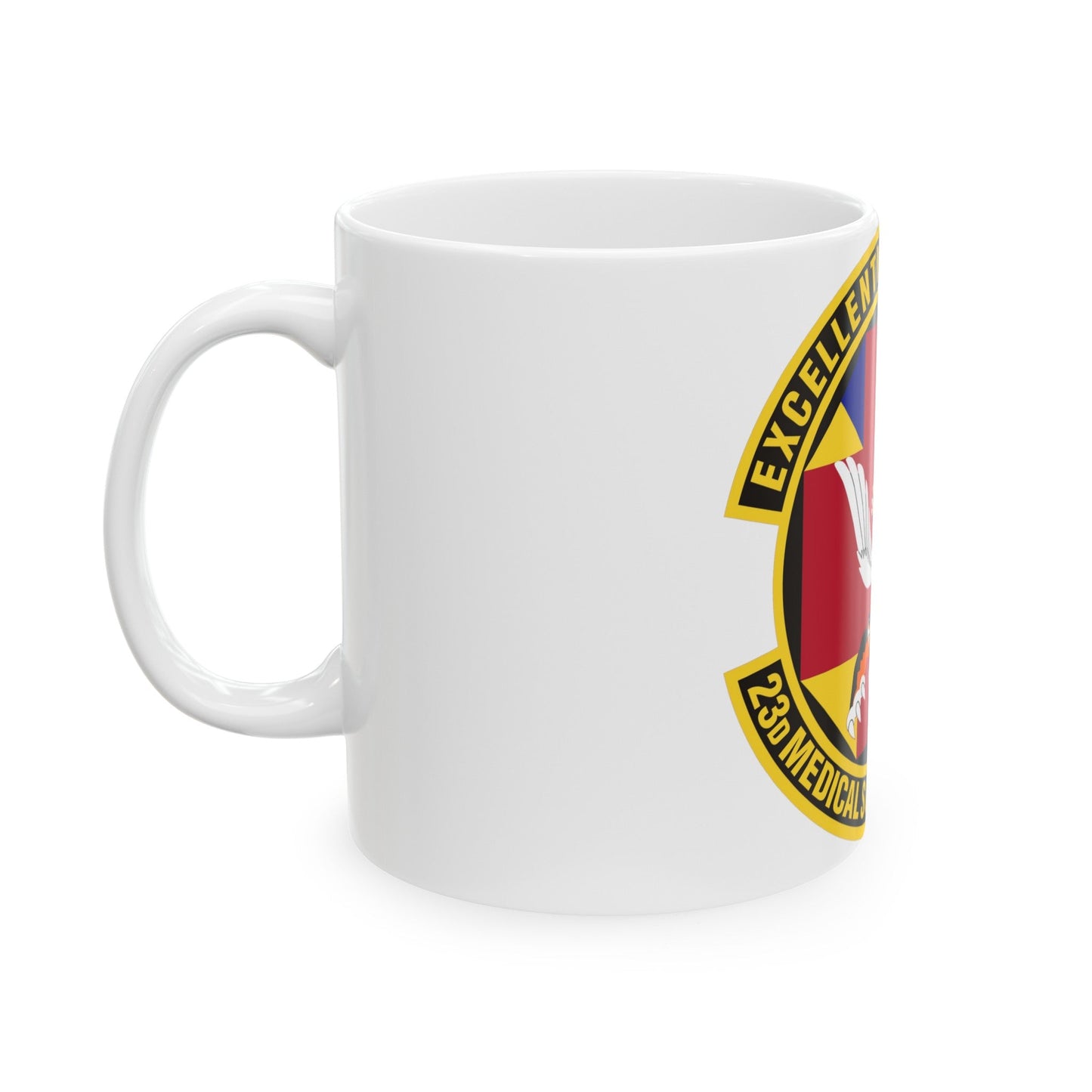 23d Medical Support Squadron (U.S. Air Force) White Coffee Mug-The Sticker Space