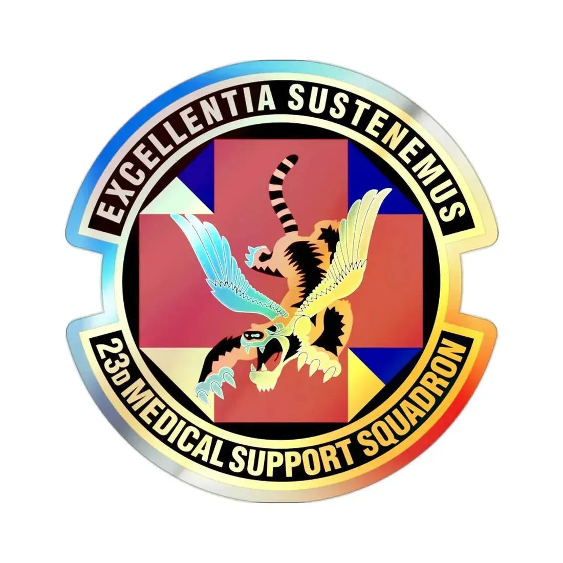 23d Medical Support Squadron (U.S. Air Force) Holographic STICKER Die-Cut Vinyl Decal - The Sticker Space