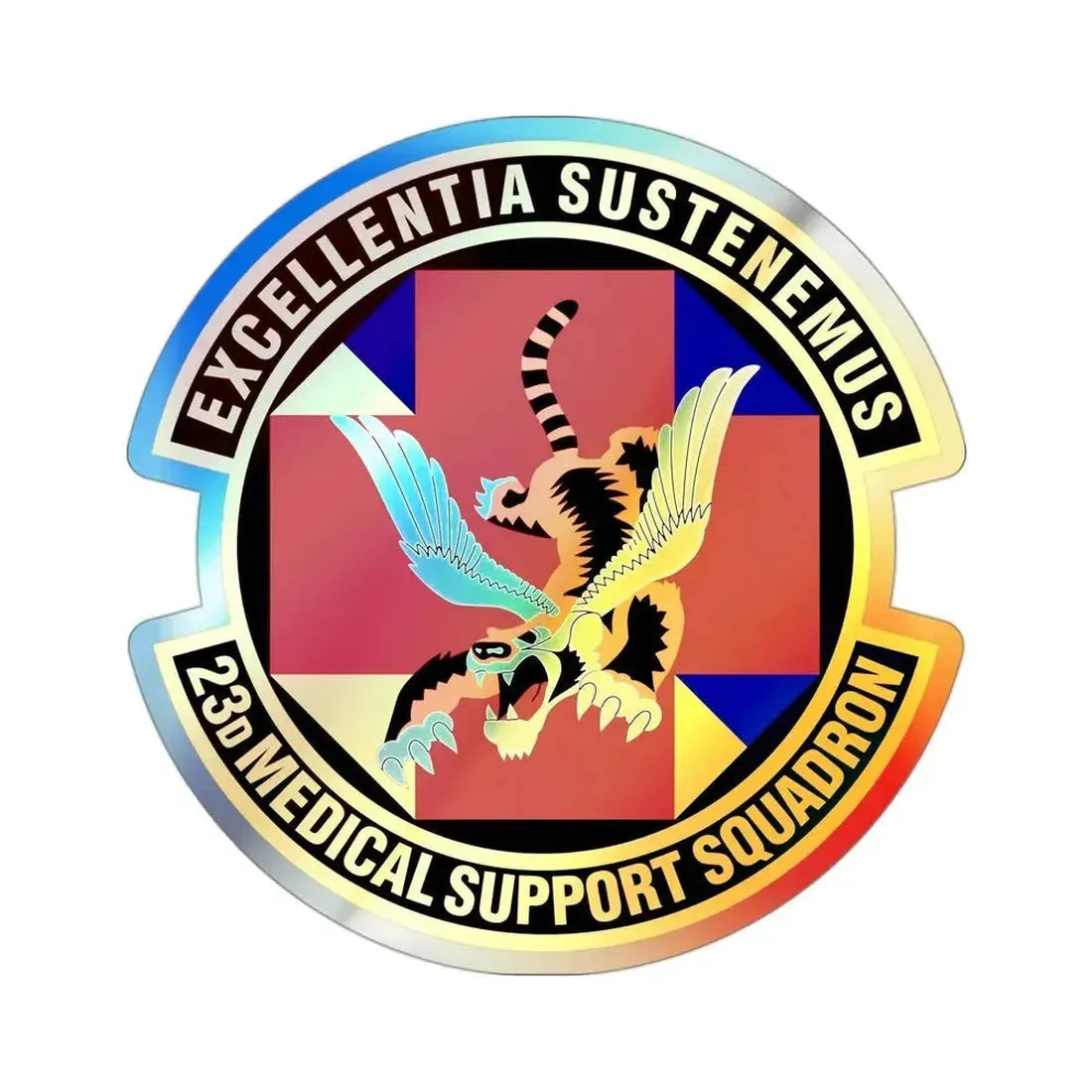 23d Medical Support Squadron (U.S. Air Force) Holographic STICKER Die-Cut Vinyl Decal - The Sticker Space