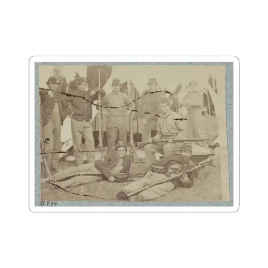 23D New York Infantry 001(2) (U.S. Civil War) STICKER Vinyl Kiss-Cut Decal 2 Inch White - The Sticker Space