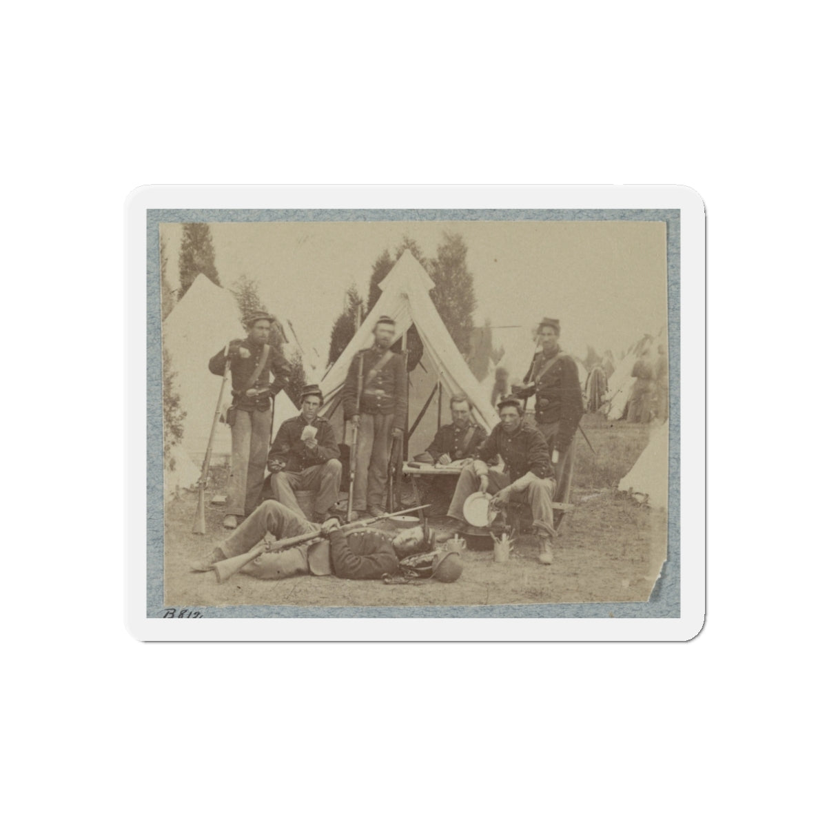 23d New York Infantry 002(2) (U.S. Civil War) Refrigerator Magnet-3" x 3"-The Sticker Space