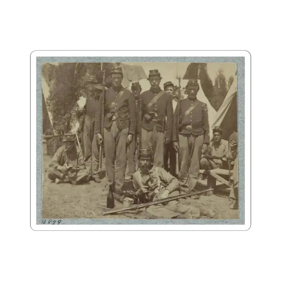 23D New York Infantry 003(2) (U.S. Civil War) STICKER Vinyl Kiss-Cut Decal 4 Inch White - The Sticker Space