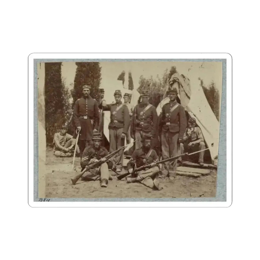 23D New York Infantry (U.S. Civil War) STICKER Vinyl Kiss-Cut Decal 2 Inch White - The Sticker Space