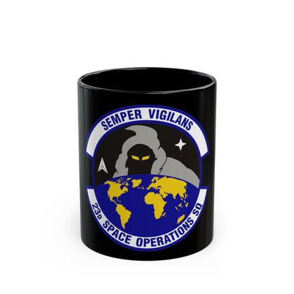 23d Space Operations Squadron (U.S. Air Force) Black Coffee Mug-11oz-The Sticker Space