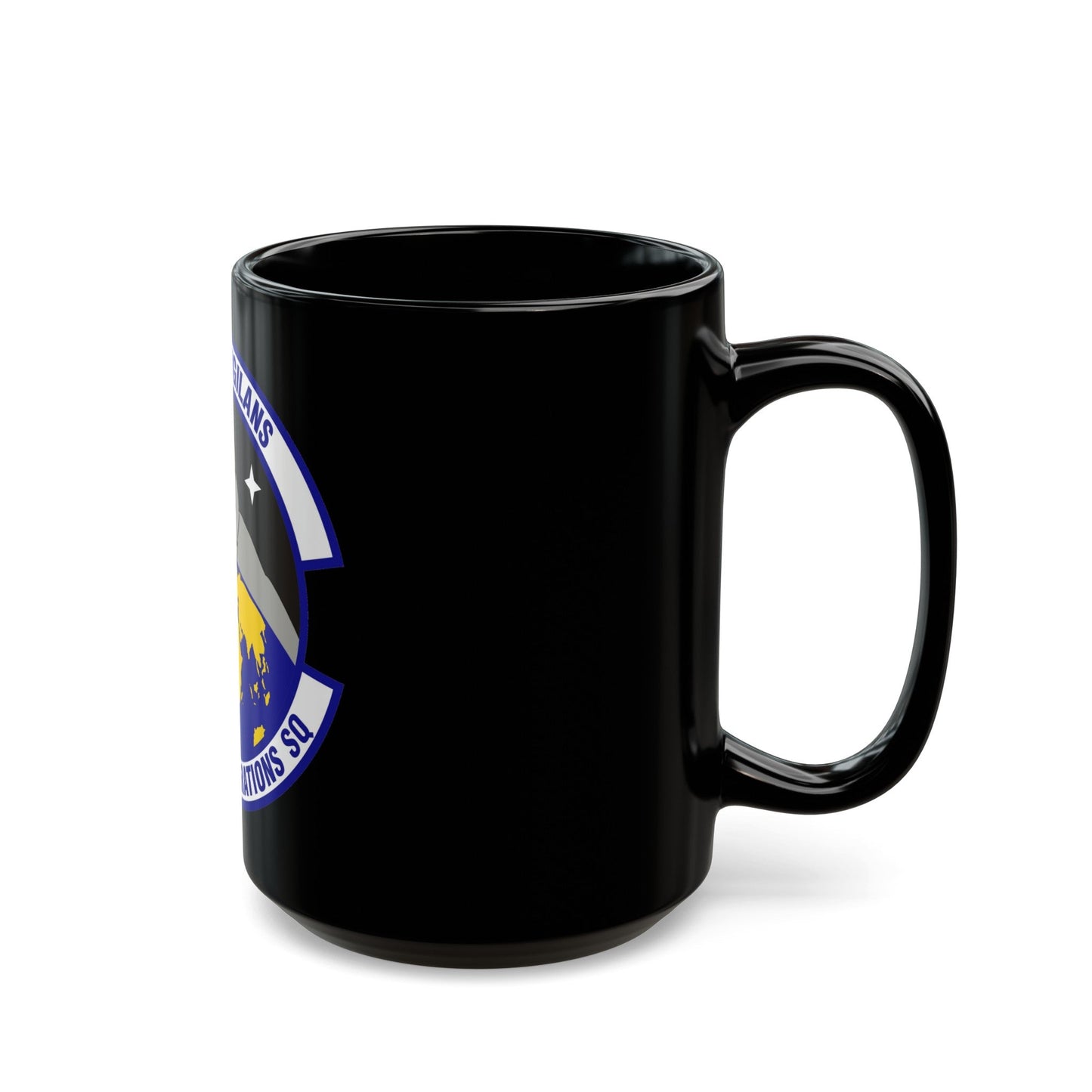 23d Space Operations Squadron (U.S. Air Force) Black Coffee Mug-The Sticker Space