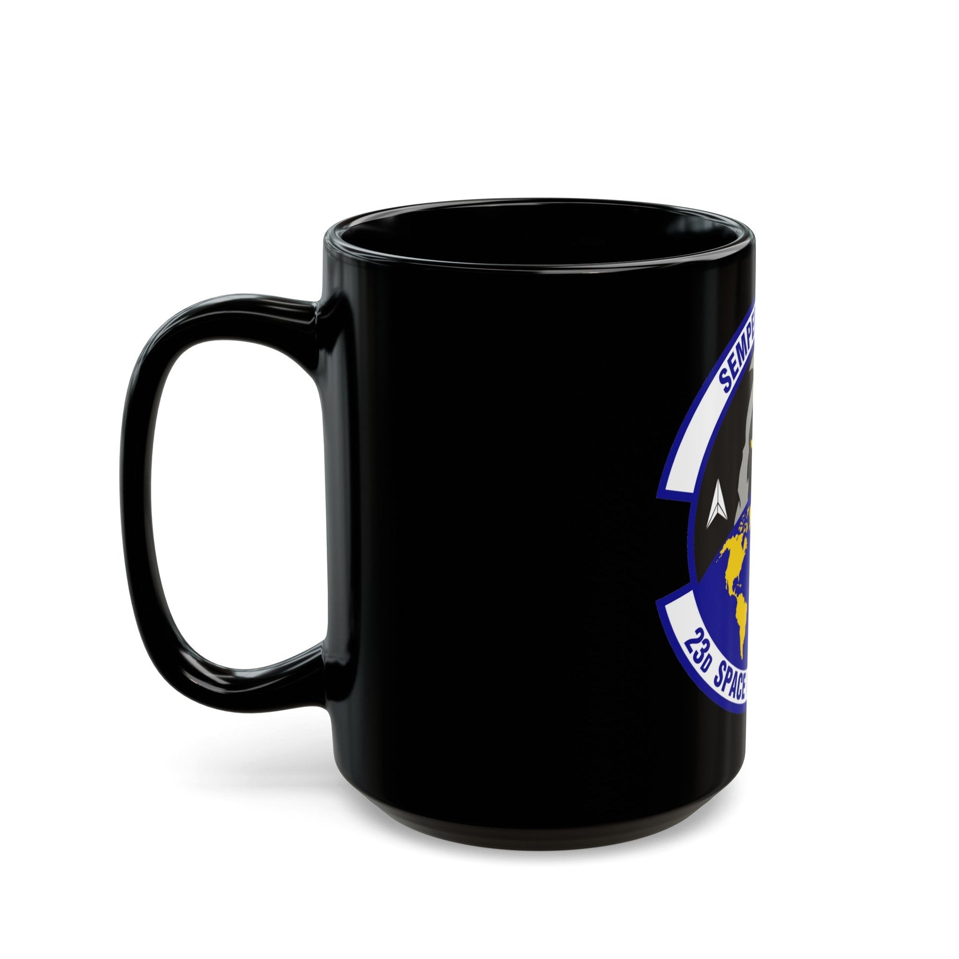 23d Space Operations Squadron (U.S. Air Force) Black Coffee Mug-The Sticker Space