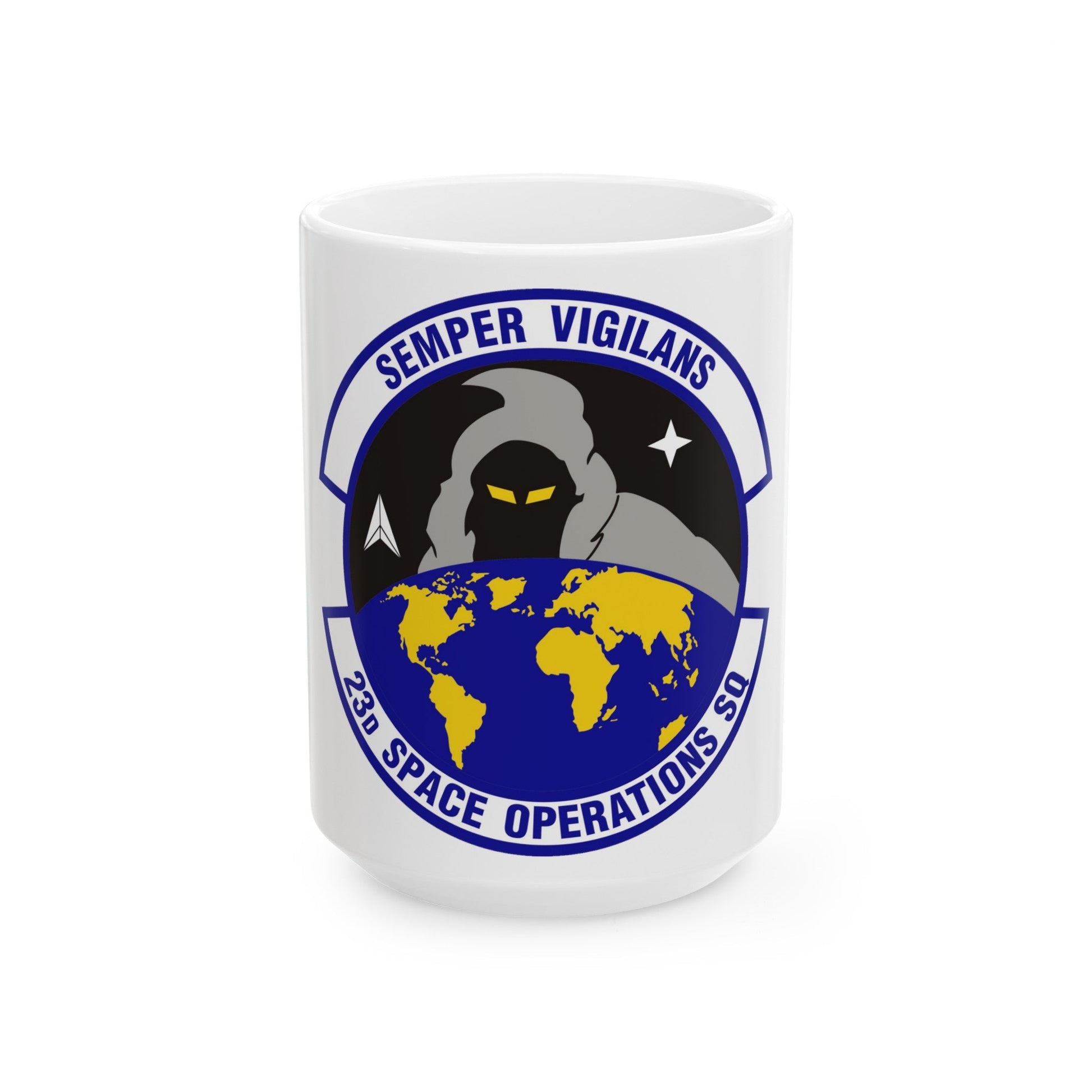 23d Space Operations Squadron (U.S. Air Force) White Coffee Mug-15oz-The Sticker Space