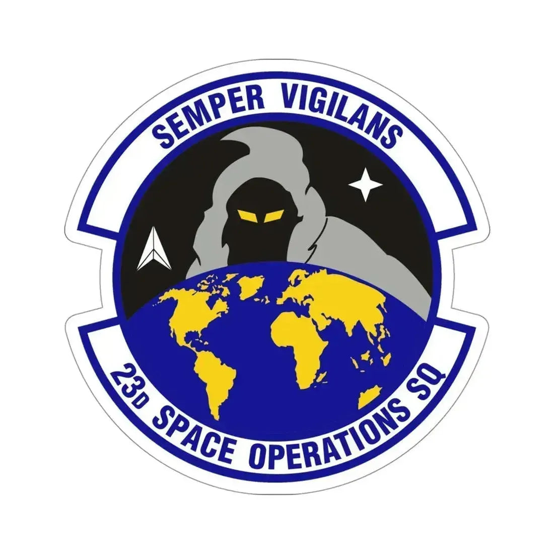 23d Space Operations Squadron (U.S. Air Force) STICKER Vinyl Die-Cut Decal 4 Inch - The Sticker Space