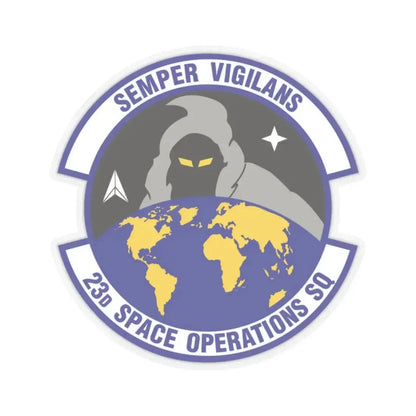 23d Space Operations Squadron (U.S. Air Force) STICKER Vinyl Kiss-Cut Decal 2 Inch Transparent - The Sticker Space