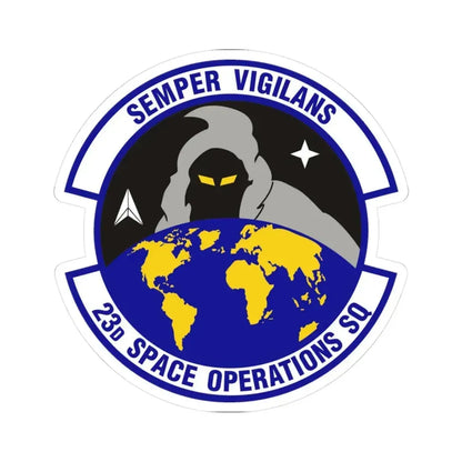 23d Space Operations Squadron (U.S. Air Force) STICKER Vinyl Kiss-Cut Decal 3 Inch White - The Sticker Space