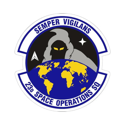 23d Space Operations Squadron (U.S. Air Force) STICKER Vinyl Kiss-Cut Decal 6 Inch White - The Sticker Space