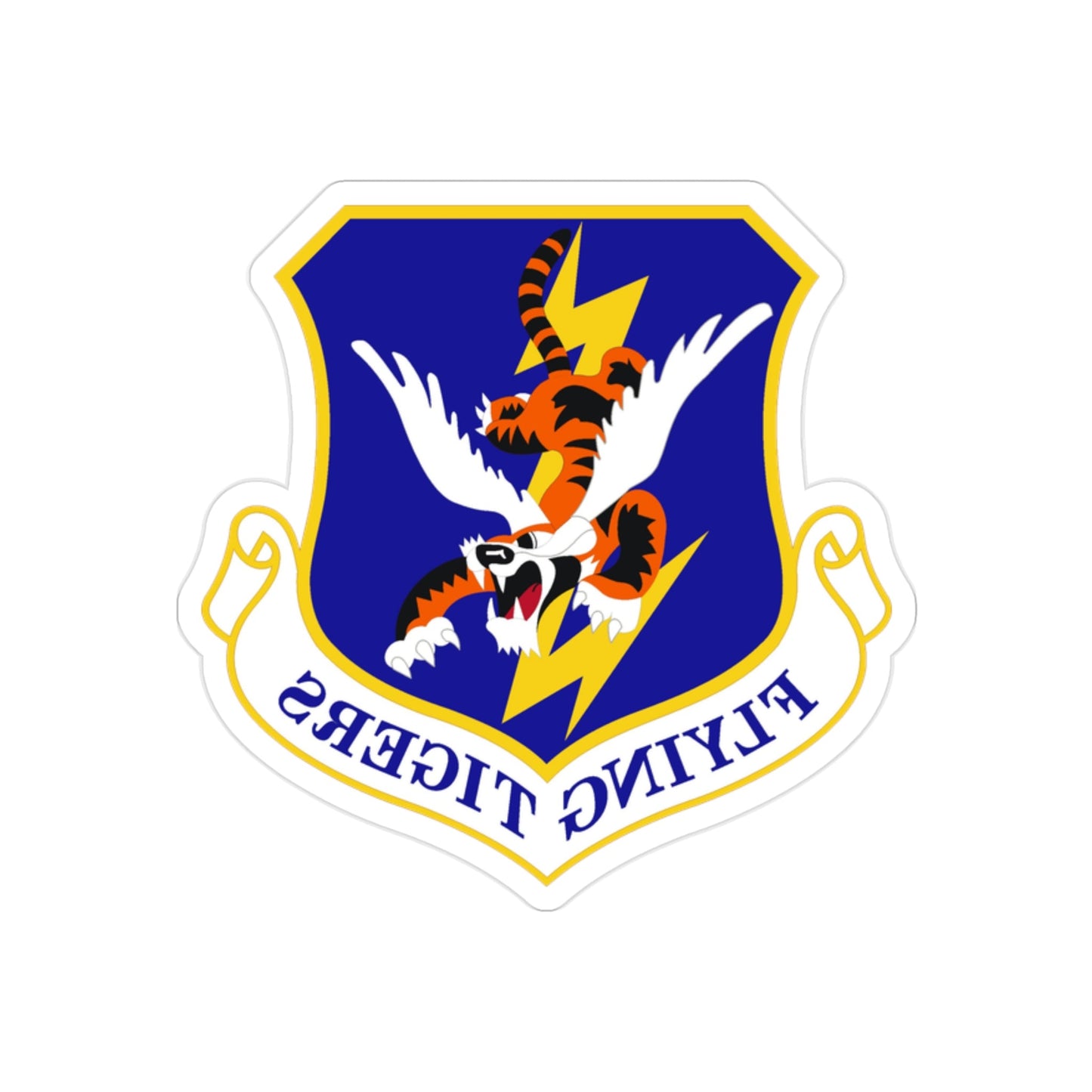 23d Wing (U.S. Air Force) REVERSE PRINT Transparent STICKER-2" × 2"-The Sticker Space