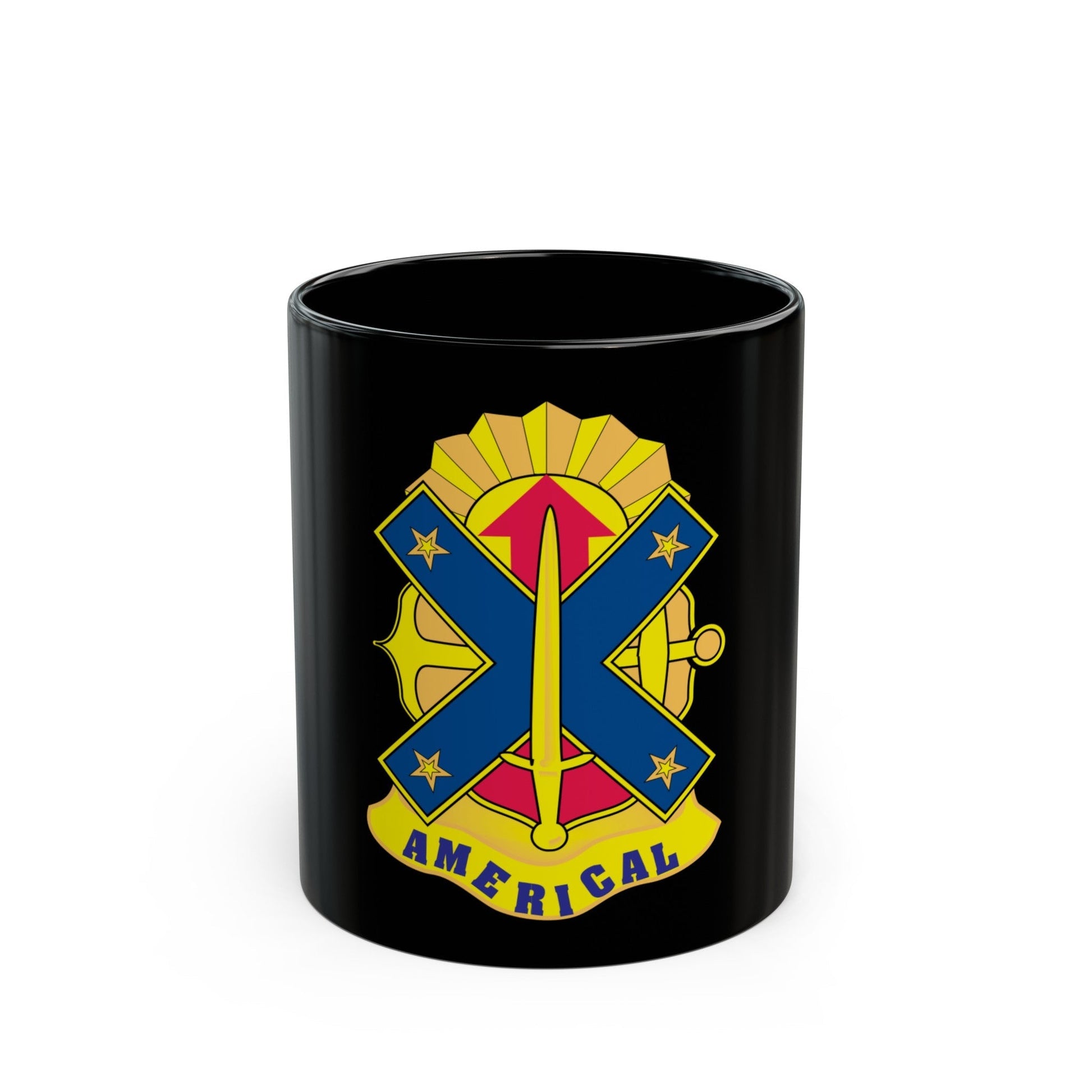 23rd Infantry Division 2 (U.S. Army) Black Coffee Mug-11oz-The Sticker Space