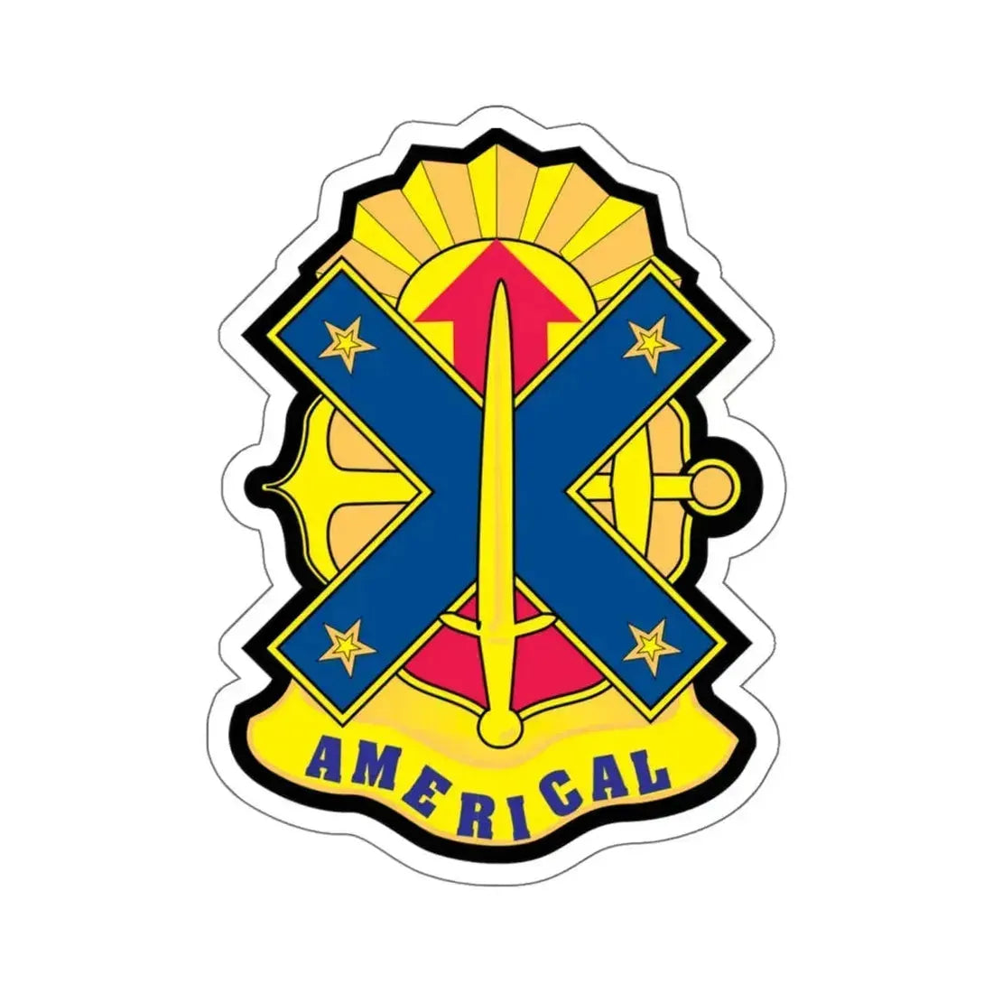 23rd Infantry Division 2 (U.S. Army) STICKER Vinyl Kiss-Cut Decal 6 Inch White - The Sticker Space