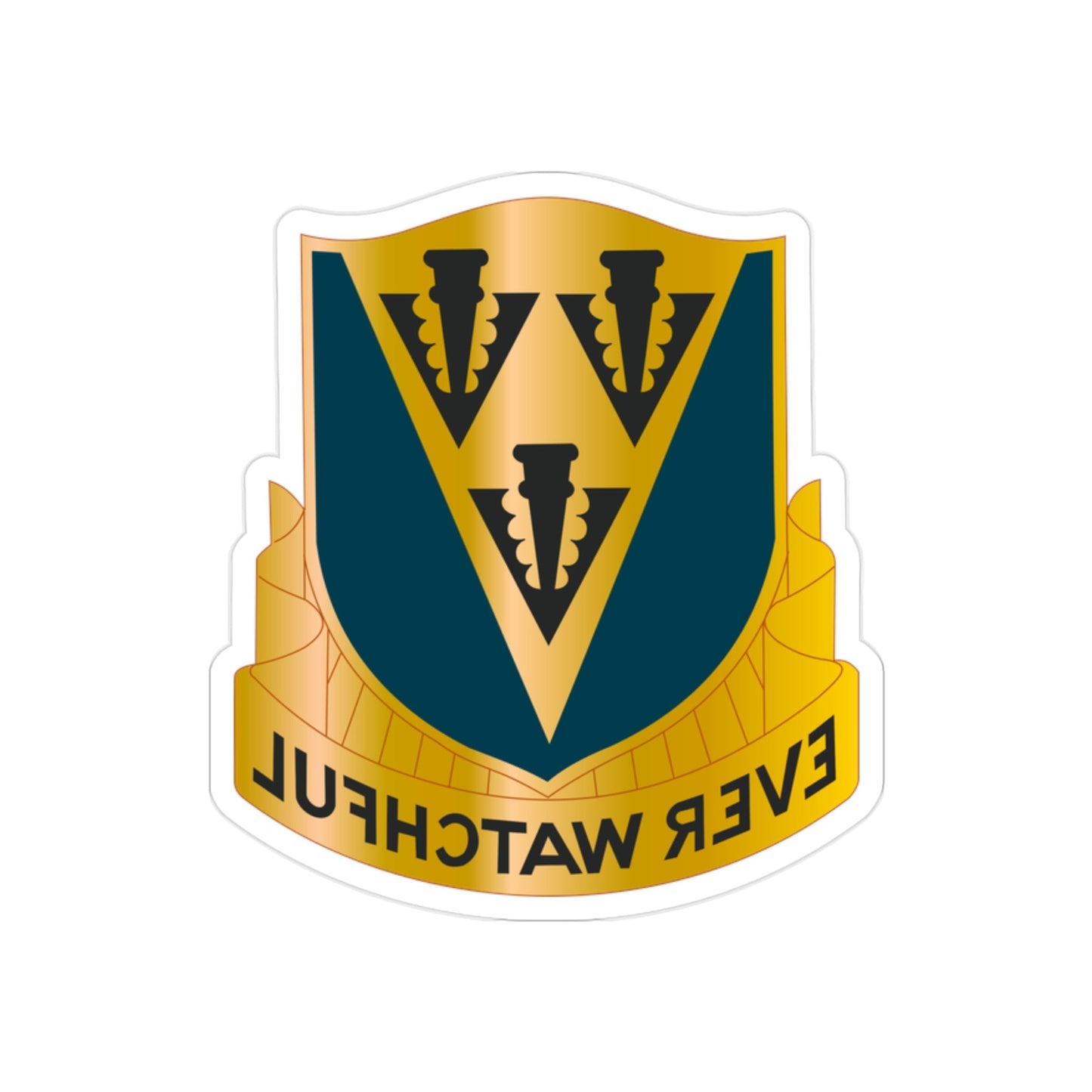 24 Aviation Regiment (U.S. Army) REVERSE PRINT Transparent STICKER-2 Inch-The Sticker Space