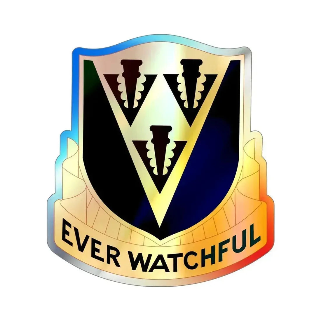 24 Aviation Regiment (U.S. Army) Holographic STICKER Die-Cut Vinyl Decal 5 Inch Holographic - The Sticker Space