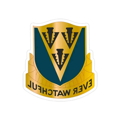 24 Aviation Regiment (U.S. Army) REVERSE PRINT Transparent Die-Cut STICKER 2 Inch Die-Cut Transparent - The Sticker Space
