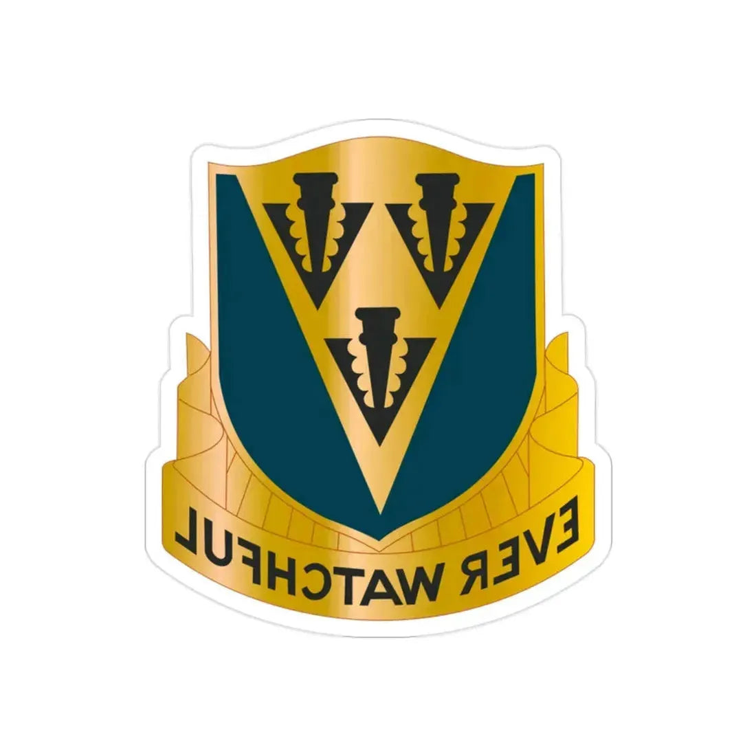 24 Aviation Regiment (U.S. Army) REVERSE PRINT Transparent Die-Cut STICKER - The Sticker Space