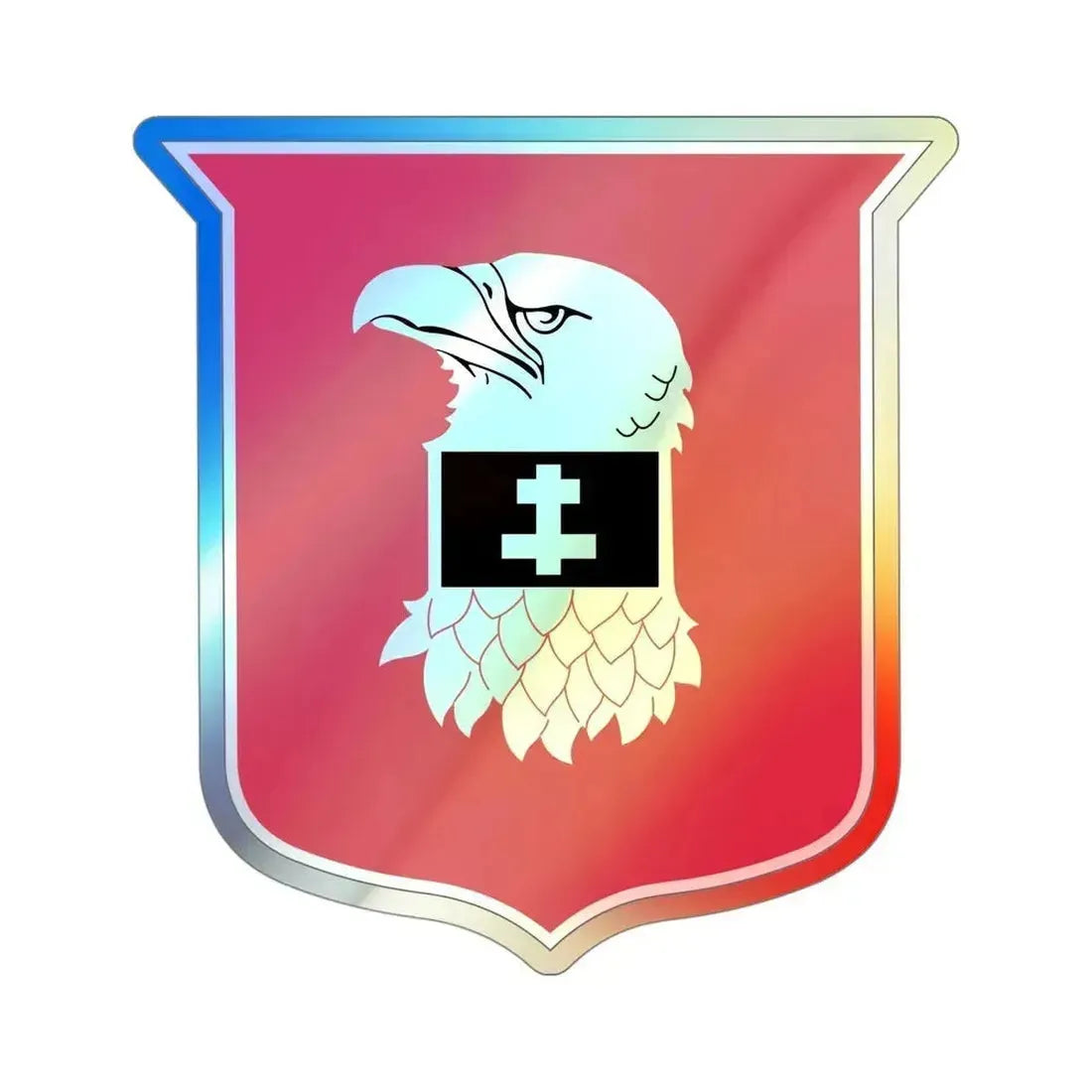 24 Engineer Battalion (U.S. Army) Holographic STICKER Die-Cut Vinyl Decal 4 Inch Holographic - The Sticker Space