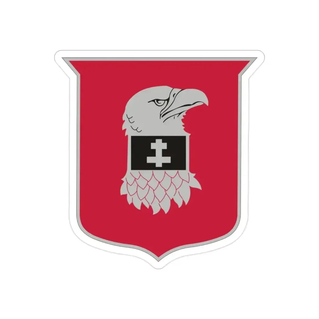 24 Engineer Battalion (U.S. Army) REVERSE PRINT Transparent Die-Cut STICKER 2 Inch Die-Cut Transparent - The Sticker Space