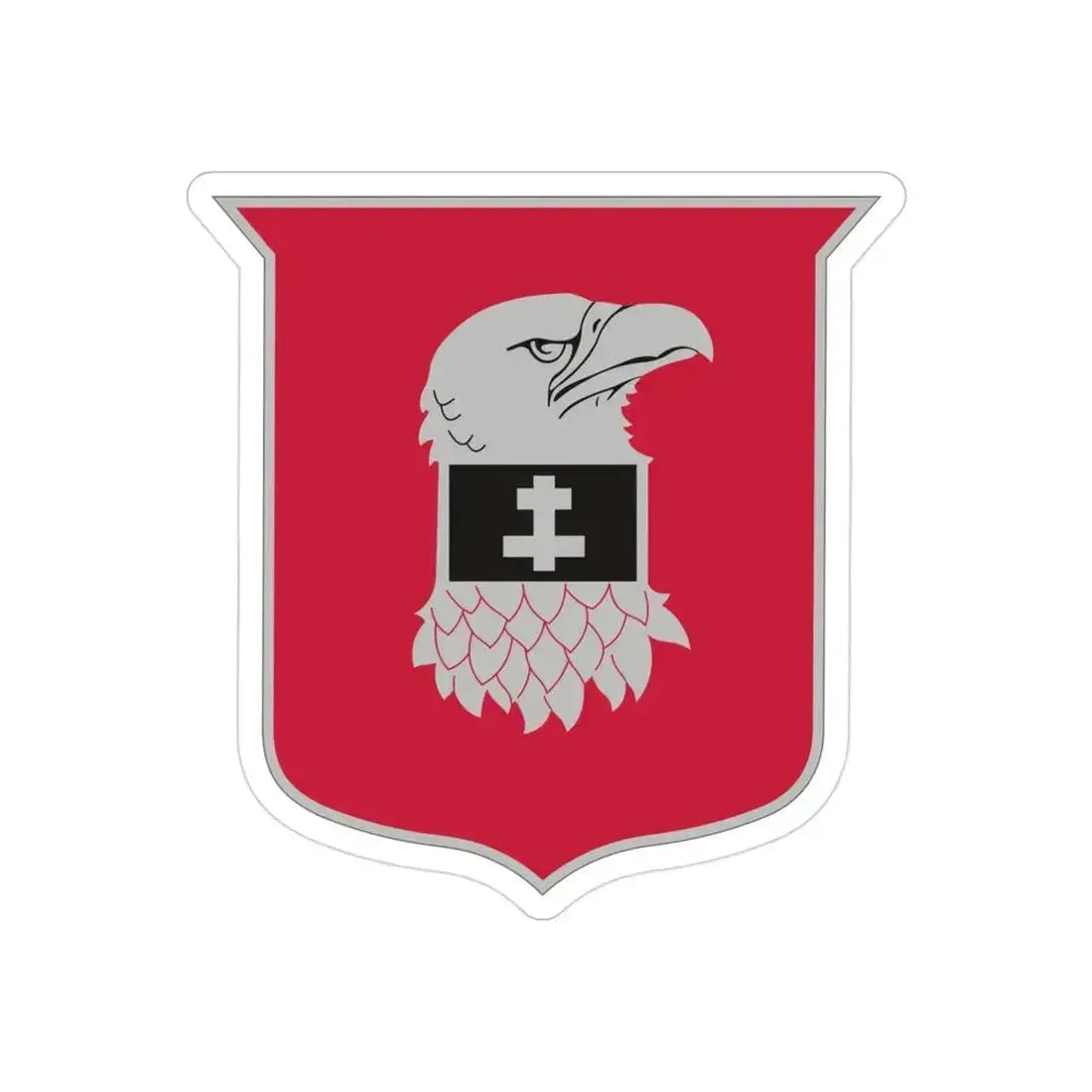 24 Engineer Battalion (U.S. Army) REVERSE PRINT Transparent Die-Cut STICKER 3 Inch Die-Cut Transparent - The Sticker Space