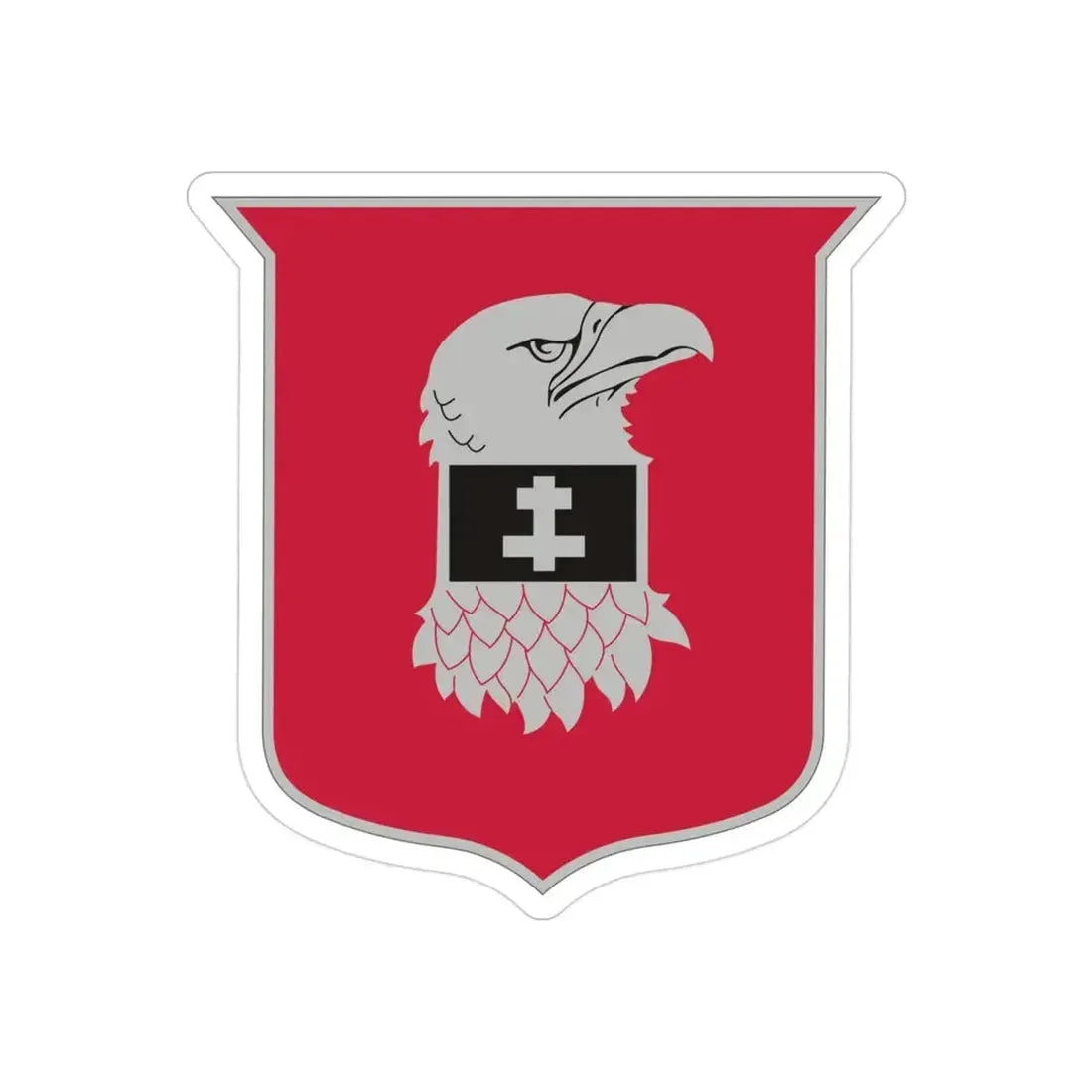 24 Engineer Battalion (U.S. Army) REVERSE PRINT Transparent Die-Cut STICKER - The Sticker Space