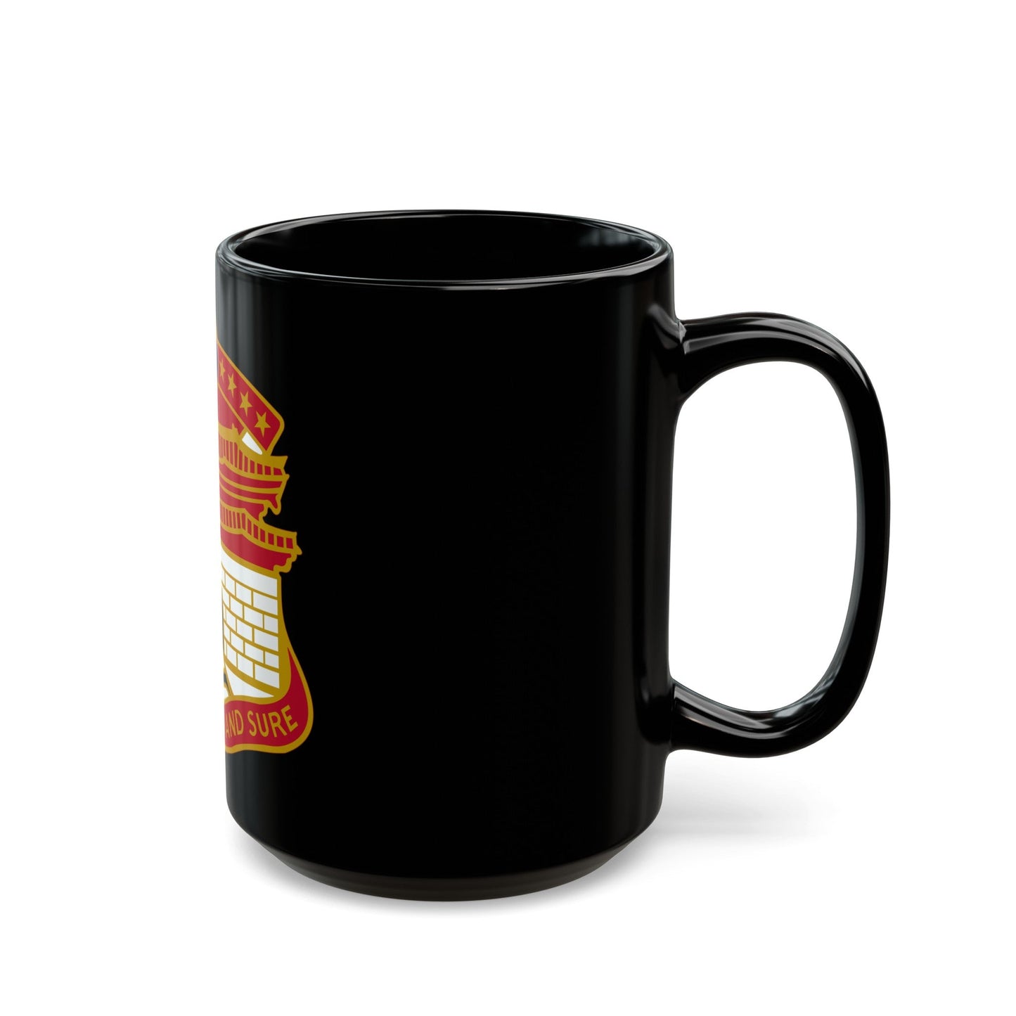 24 Engineer Group (U.S. Army) Black Coffee Mug-The Sticker Space