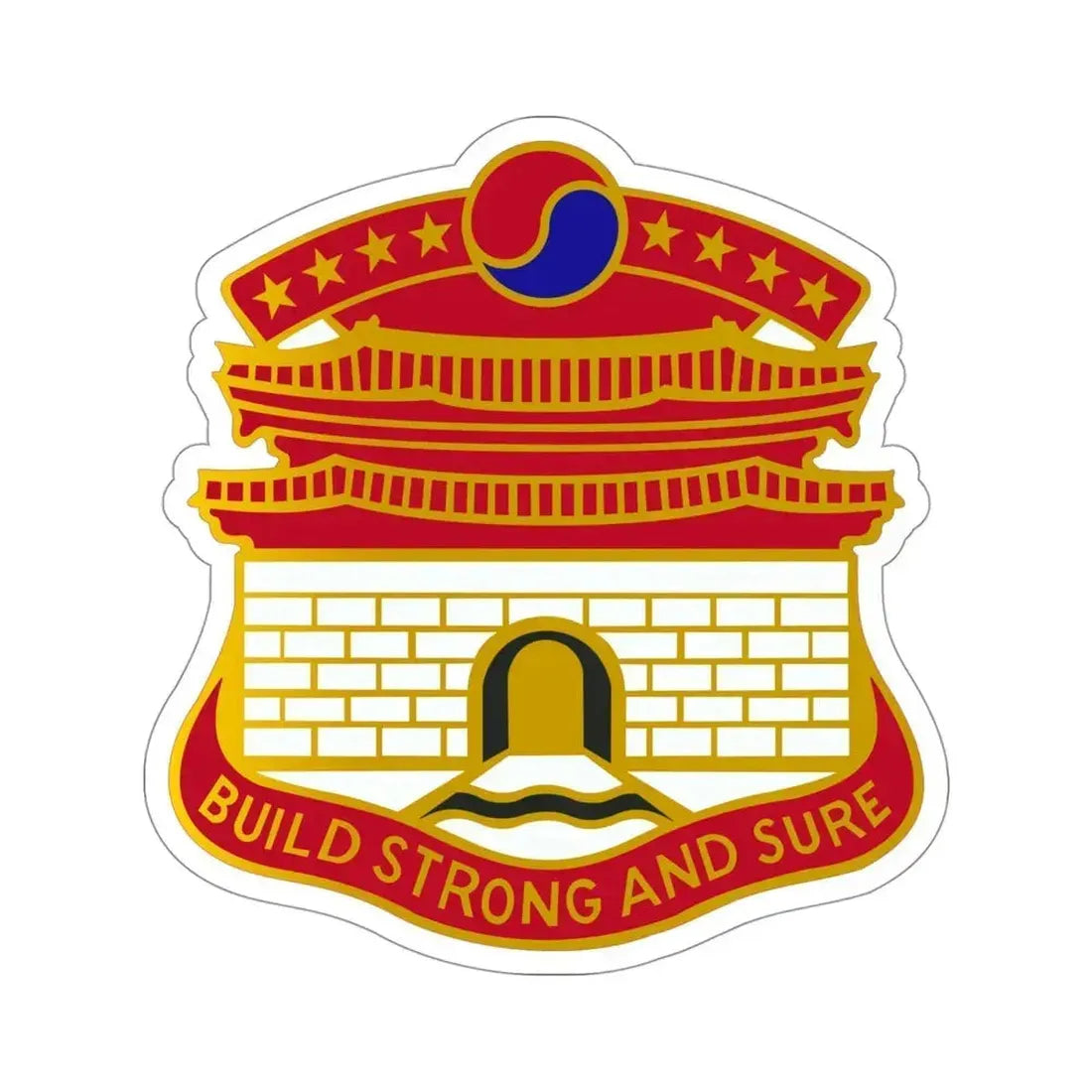 24 Engineer Group (U.S. Army) STICKER Vinyl Die-Cut Decal 4 Inch - The Sticker Space