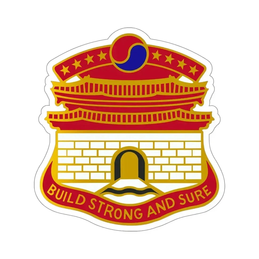 24 Engineer Group (U.S. Army) STICKER Vinyl Die-Cut Decal 5 Inch - The Sticker Space