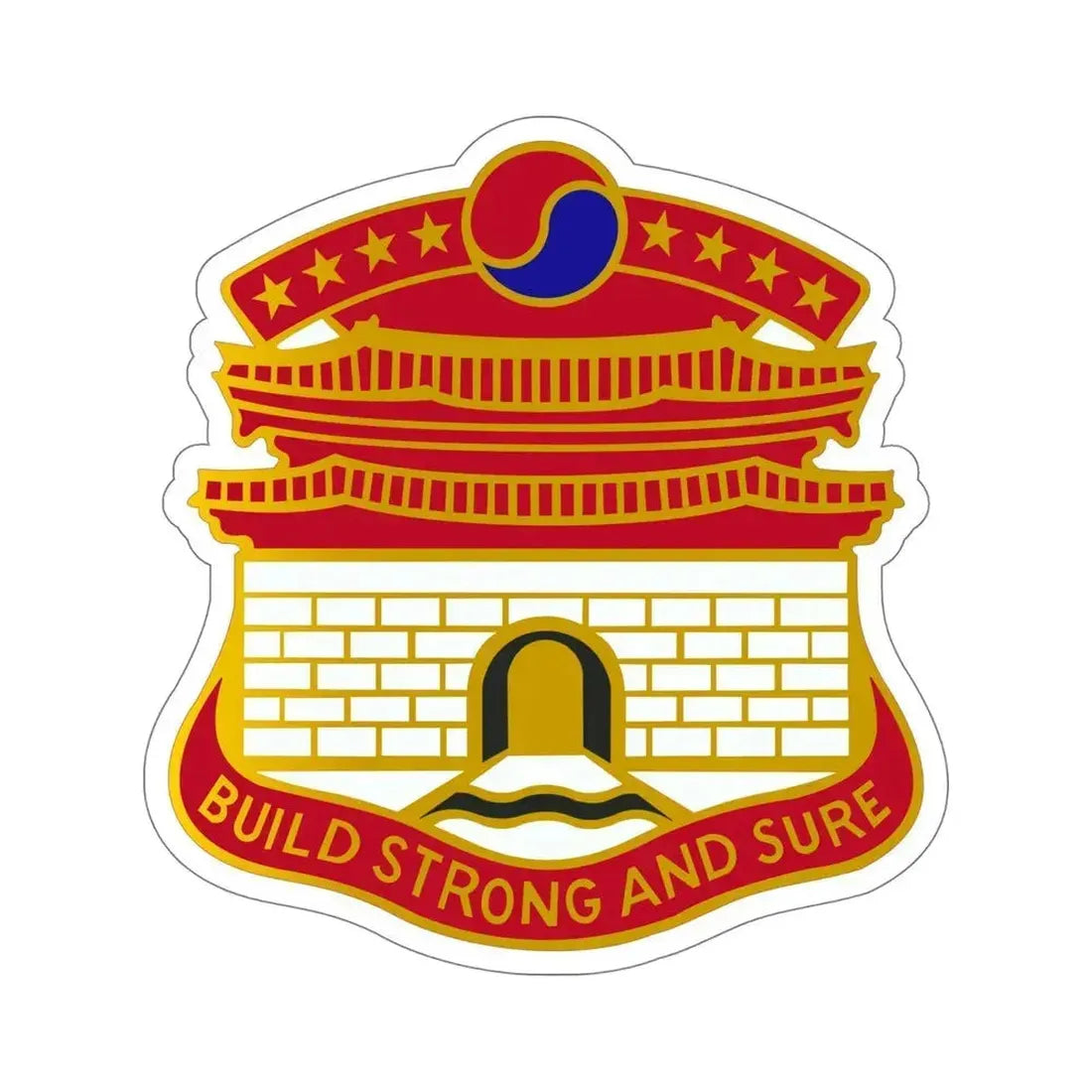 24 Engineer Group (U.S. Army) STICKER Vinyl Die-Cut Decal 6 Inch - The Sticker Space