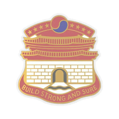 24 Engineer Group (U.S. Army) STICKER Vinyl Kiss-Cut Decal 6 Inch Transparent - The Sticker Space