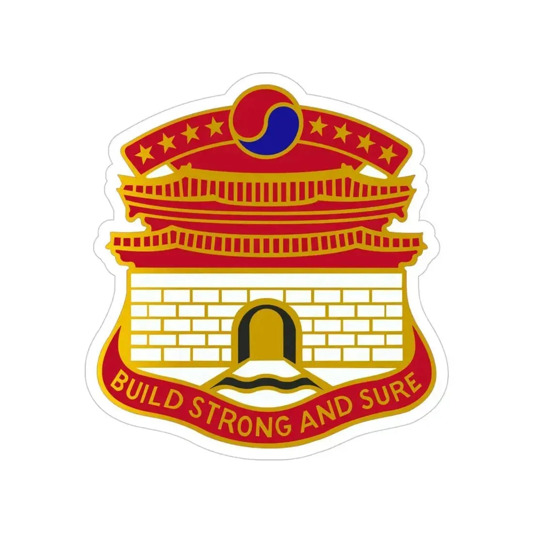 24 Engineer Group (U.S. Army) Transparent STICKER Die-Cut Vinyl Decal - The Sticker Space