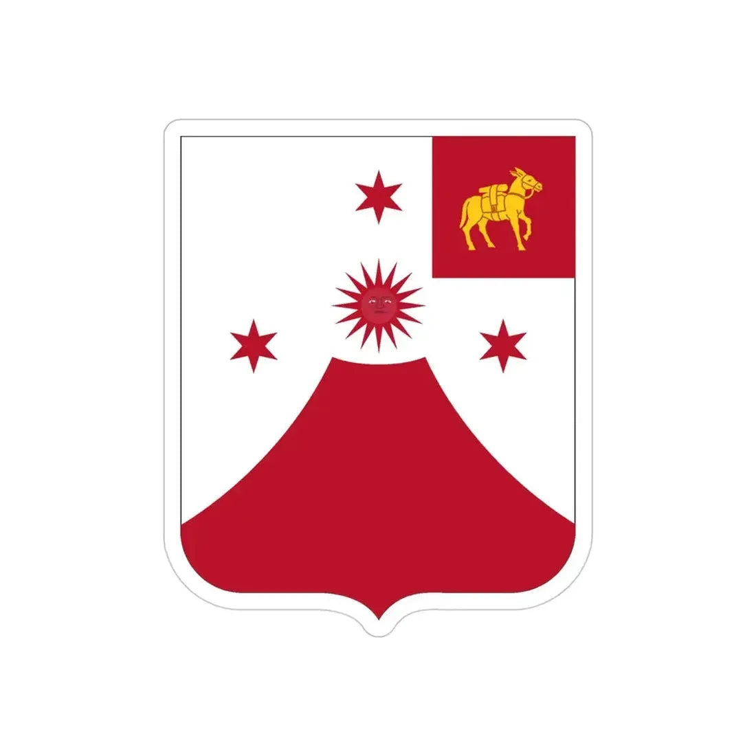 24 Field Artillery Regiment 2 (U.S. Army) REVERSE PRINT Transparent Die-Cut STICKER - The Sticker Space