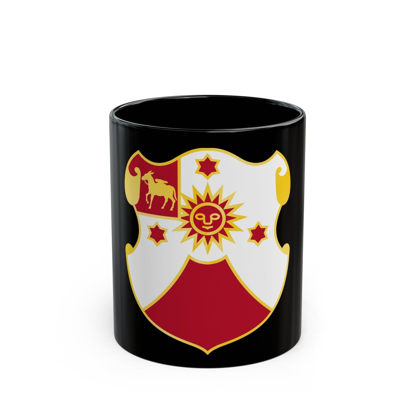 24 Field Artillery Regiment (U.S. Army) Black Coffee Mug-11oz-The Sticker Space