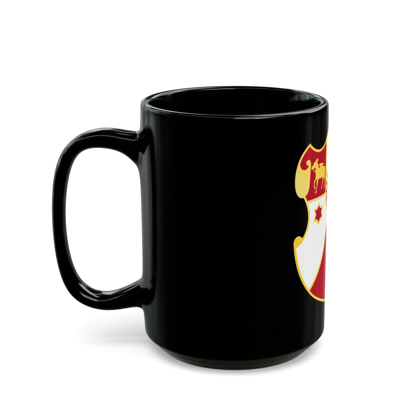 24 Field Artillery Regiment (U.S. Army) Black Coffee Mug-The Sticker Space