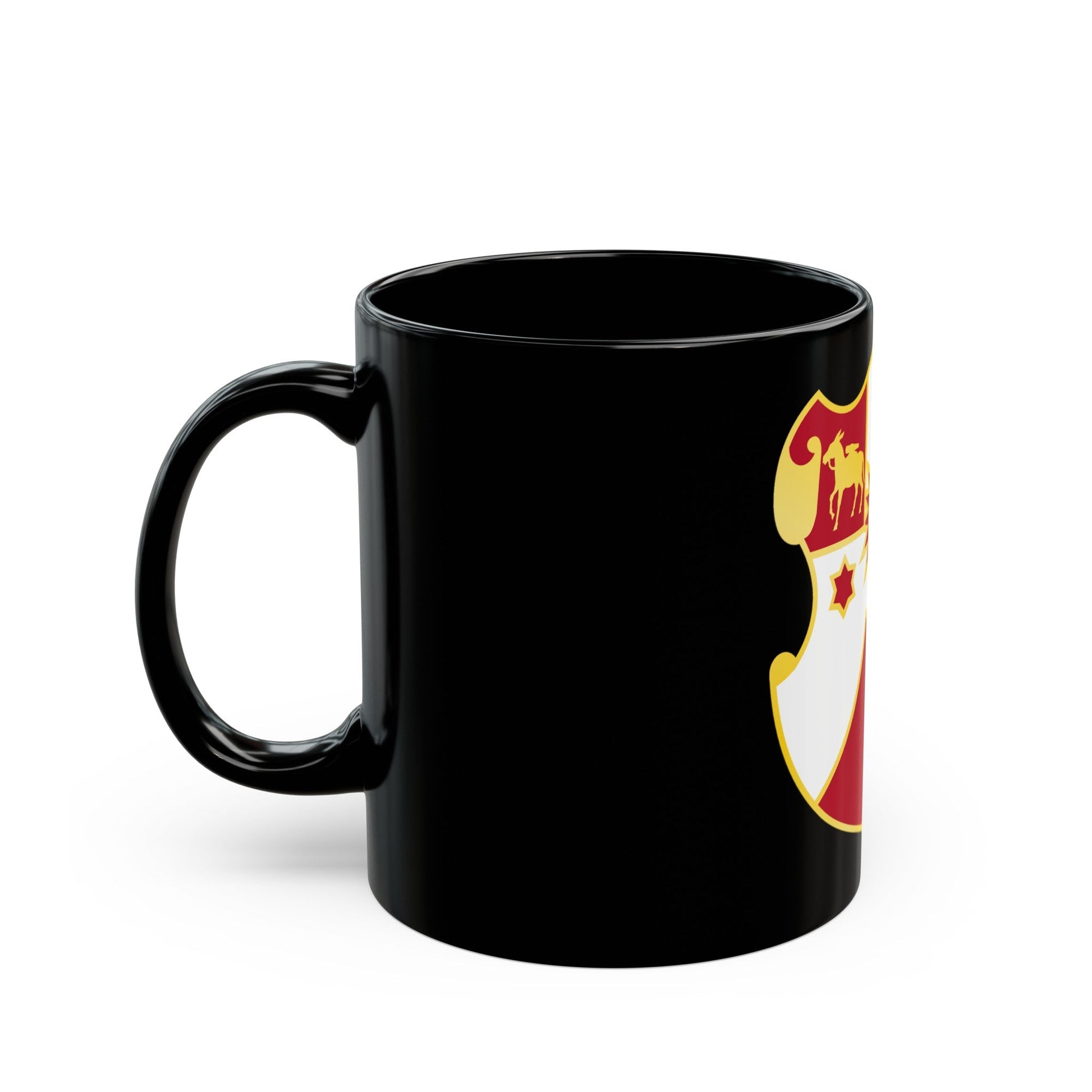 24 Field Artillery Regiment (U.S. Army) Black Coffee Mug-The Sticker Space